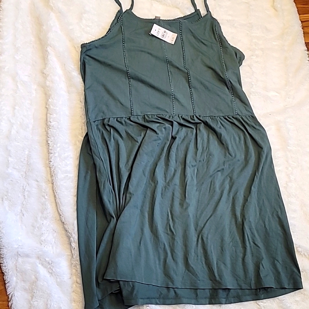 NWT Loft green summer dress L